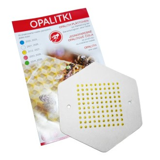 Opalith Zeichenplättchen 1-100 - Gelb